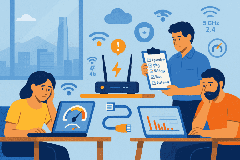 internet lento en Santiago