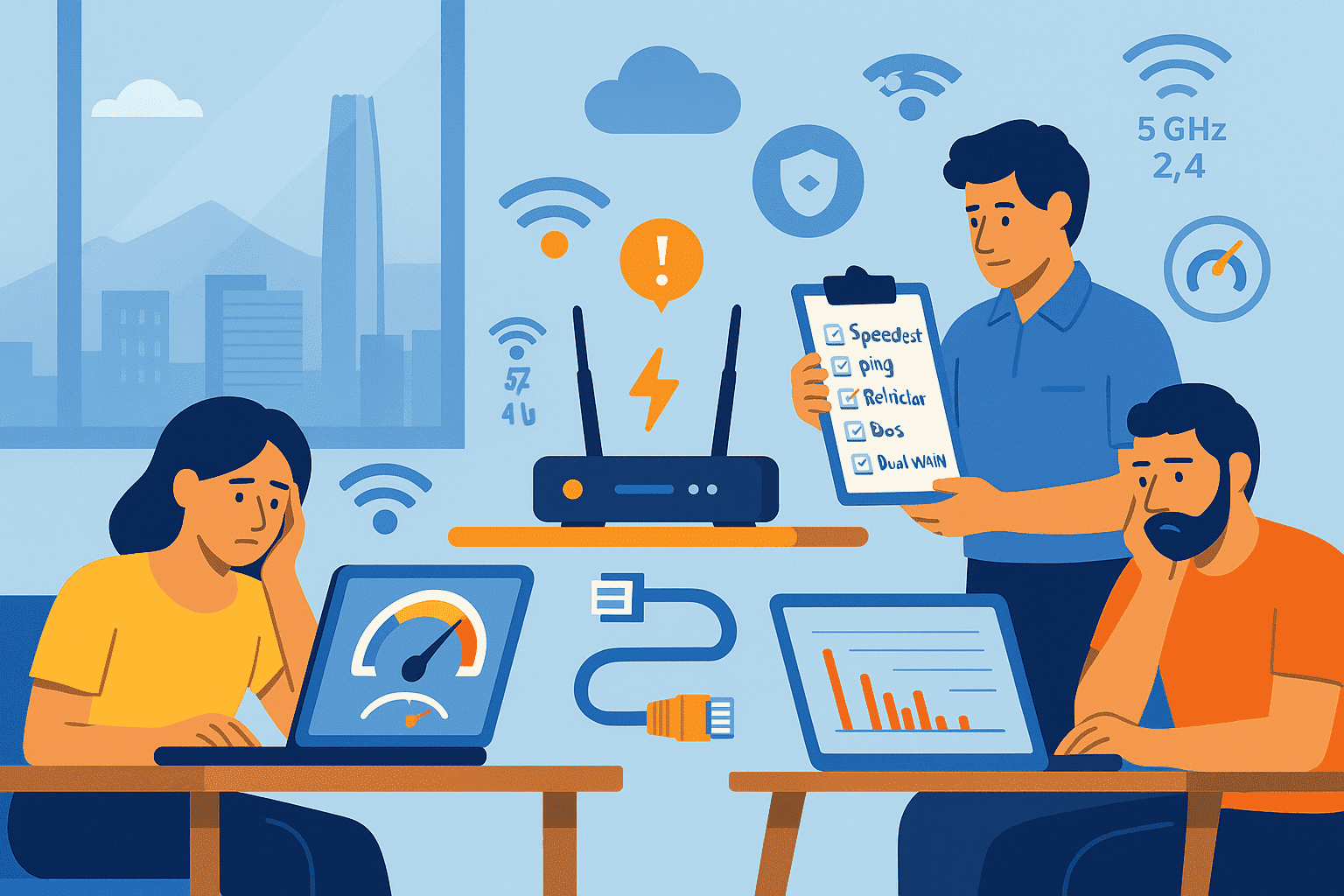 internet lento en Santiago